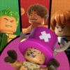 Versiones LEGO de Monkey D. Luffy y los Sombrero de Paja en el especial LEGO ONE PIECE de Netflix.