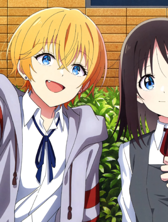 Hana Haruyama y Mizuki Usurai en una ilustración de Hana wa Saku, Shura no Gotoku, manga que finalizará en agosto de 2026.