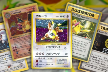 Cartas de Pokémon Card Game en una tienda japonesa ante el debate parlamentario sobre reventa, falsificaciones y compras masivas.