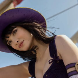 Lera Abova, actriz que interpreta a Nico Robin en el live-action de One Piece, invitada a AniMole 4 en México.