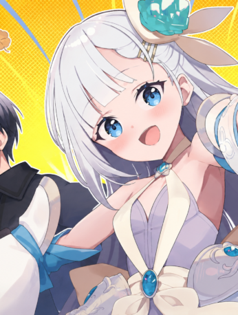 Makoto Takatsuki y Noah Titan en la primera imagen promocional del anime Full Clearing Another World under a Goddess with Zero Believers.