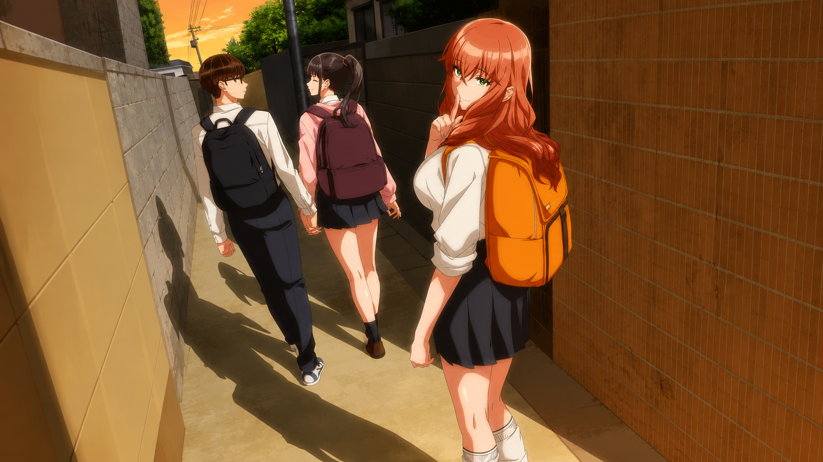 Imagen promocional del anime My Girlfriend's Friend presentada junto con su primer tráiler oficial.