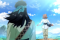 Visual oficial del anime From Far Away (Kanata Kara) con Noriko e Izark.