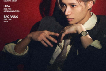 Póster oficial de la gira 2026-27 TAEMIN WORLD TOUR LIMINAL con las fechas de Latinoamérica.