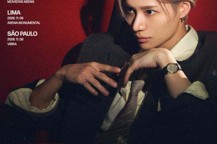 Póster oficial de la gira 2026-27 TAEMIN WORLD TOUR LIMINAL con las fechas de Latinoamérica.