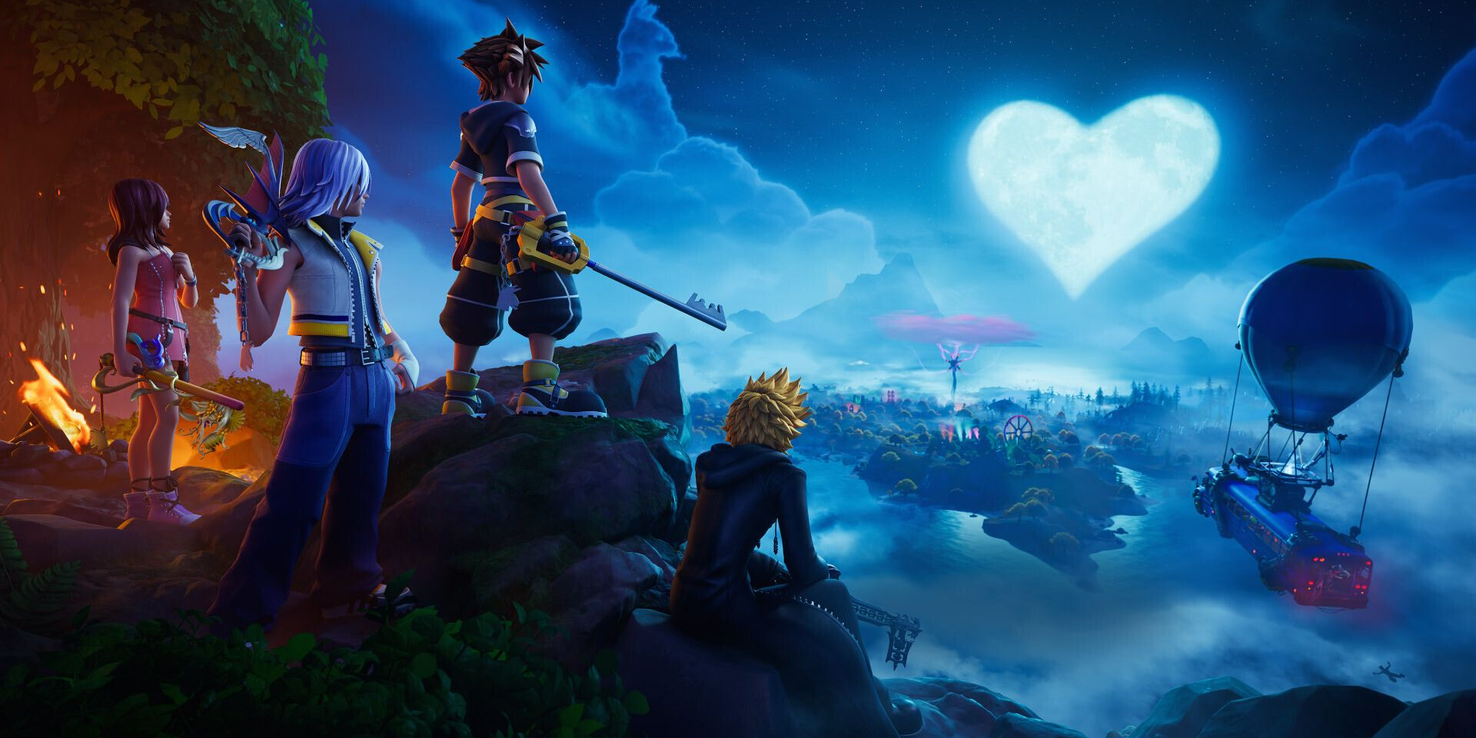 Kingdom Hearts llega a Fortnite con Sora, Kairi, Riku y Roxas
